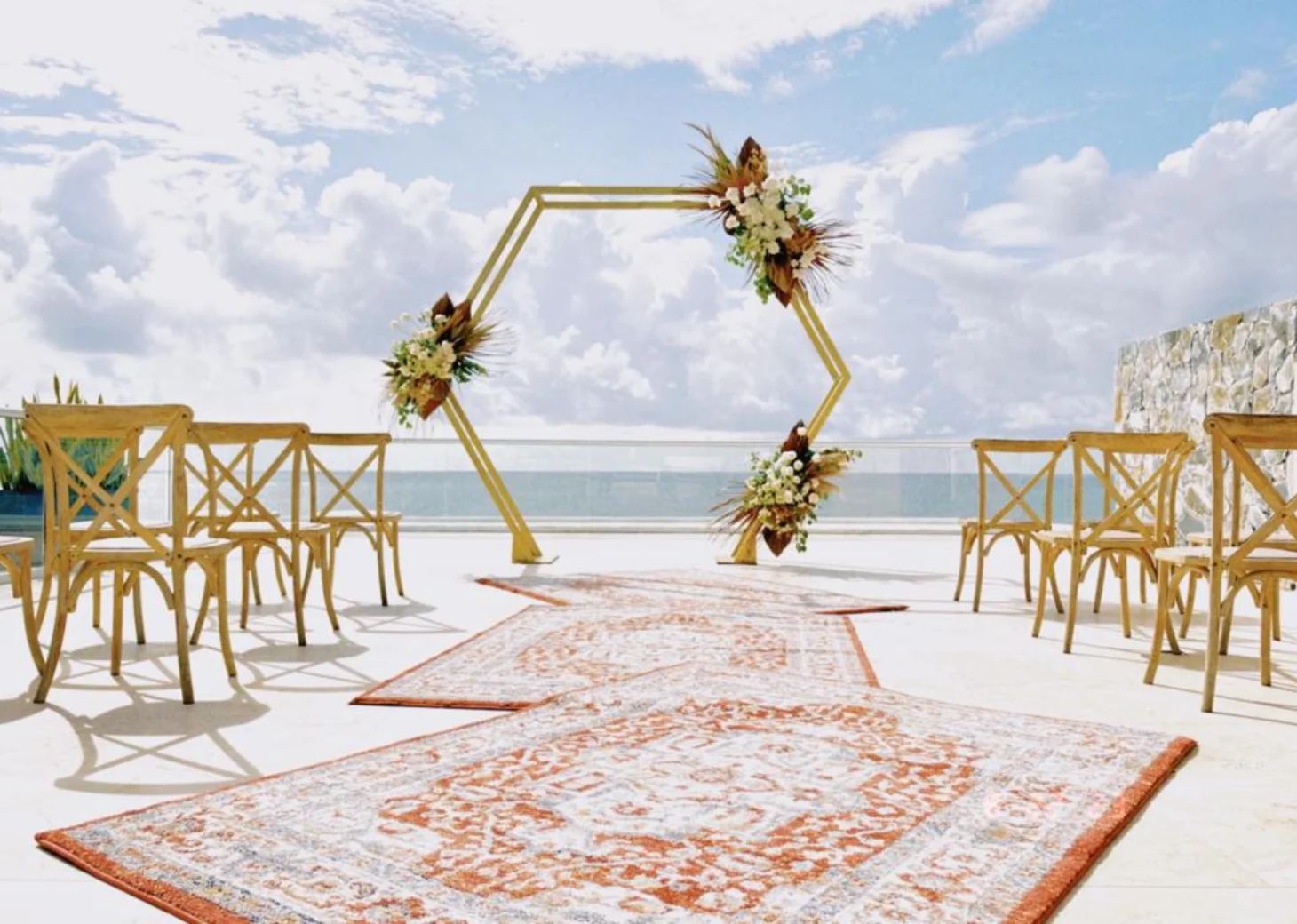 sky wedding deck venue at Iberostar Selection Riviera Cancun