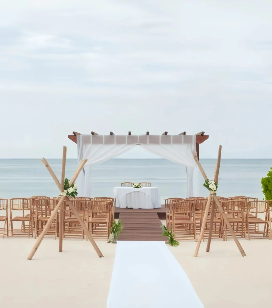 Beach gazebo venue at Iberostar Selection Rose Hall Suites