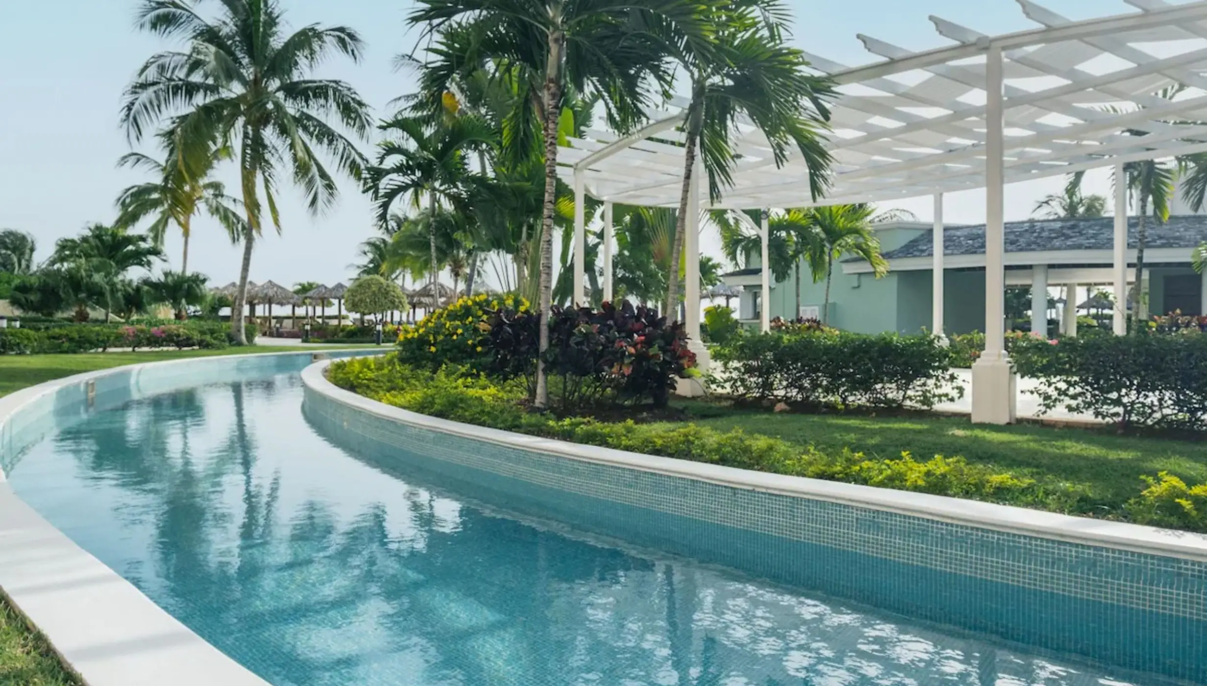 Lazy river island venue at Iberostar Selection Rose Hall Suites