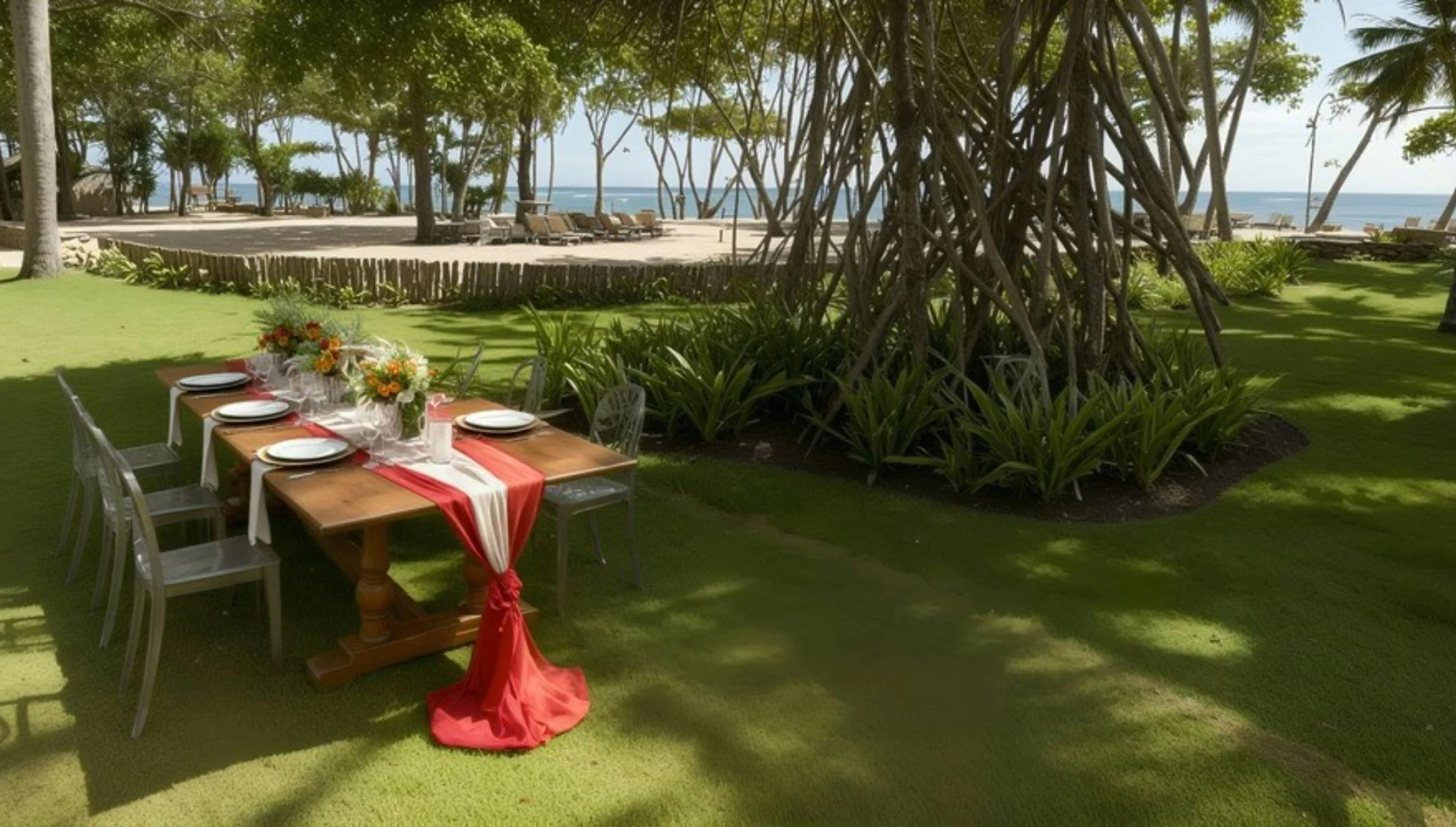 garden in front of building 1 venue at Iberostar Waves Costa Dorada