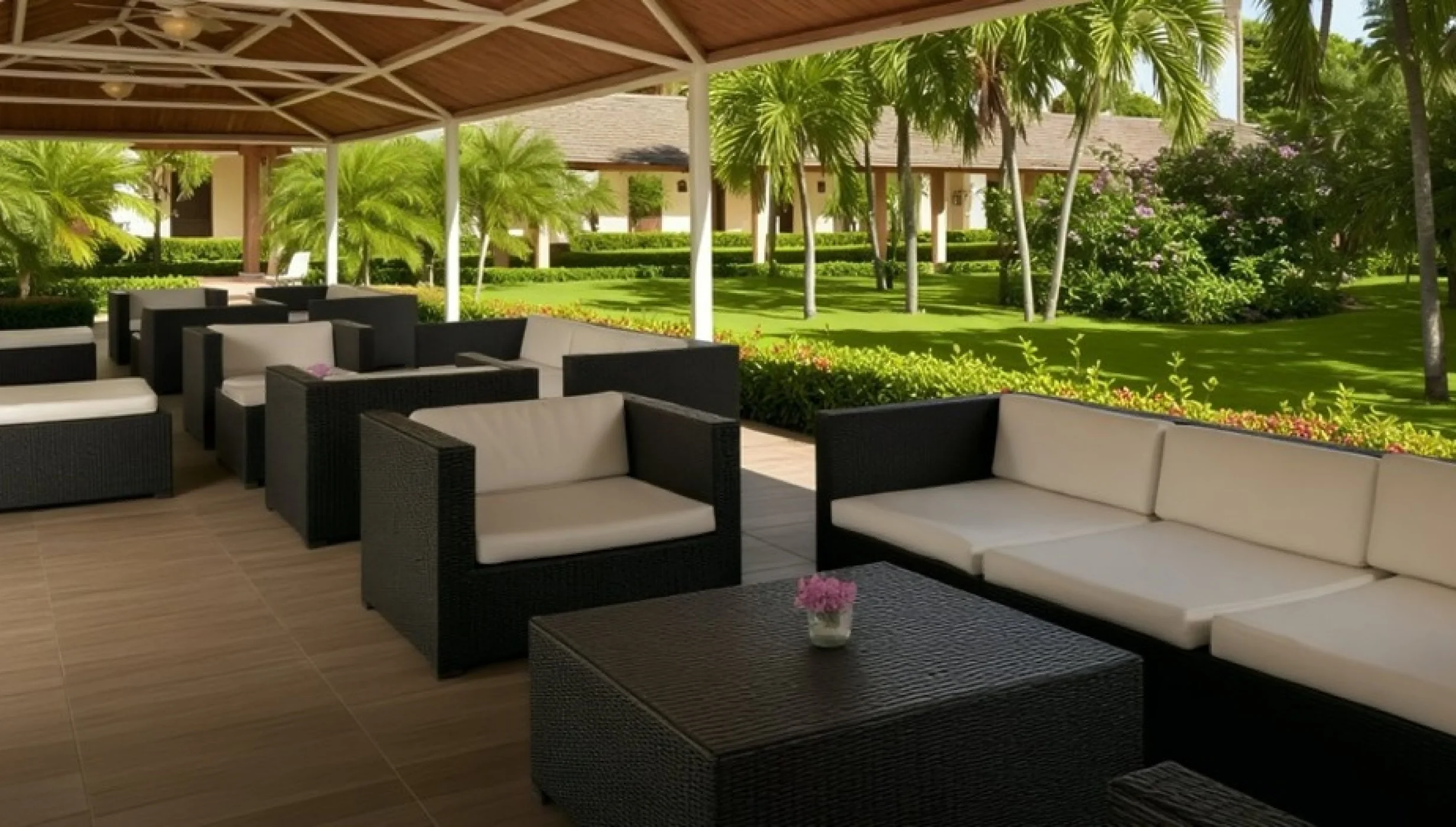 patio terrace venue at Iberostar Waves Dominicana