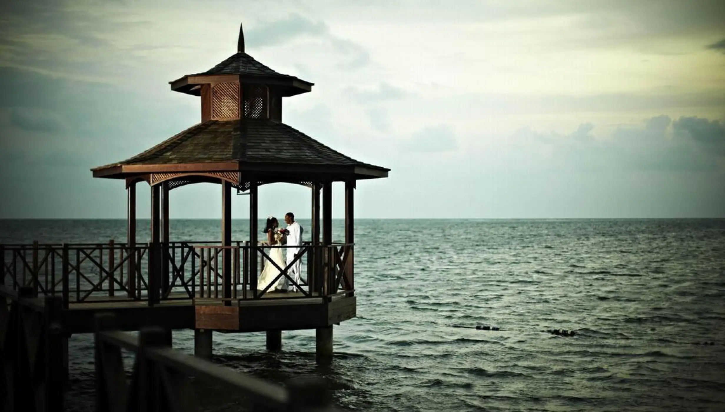 pier gazebo venue at Iberostar Waves Rose Hall Beach