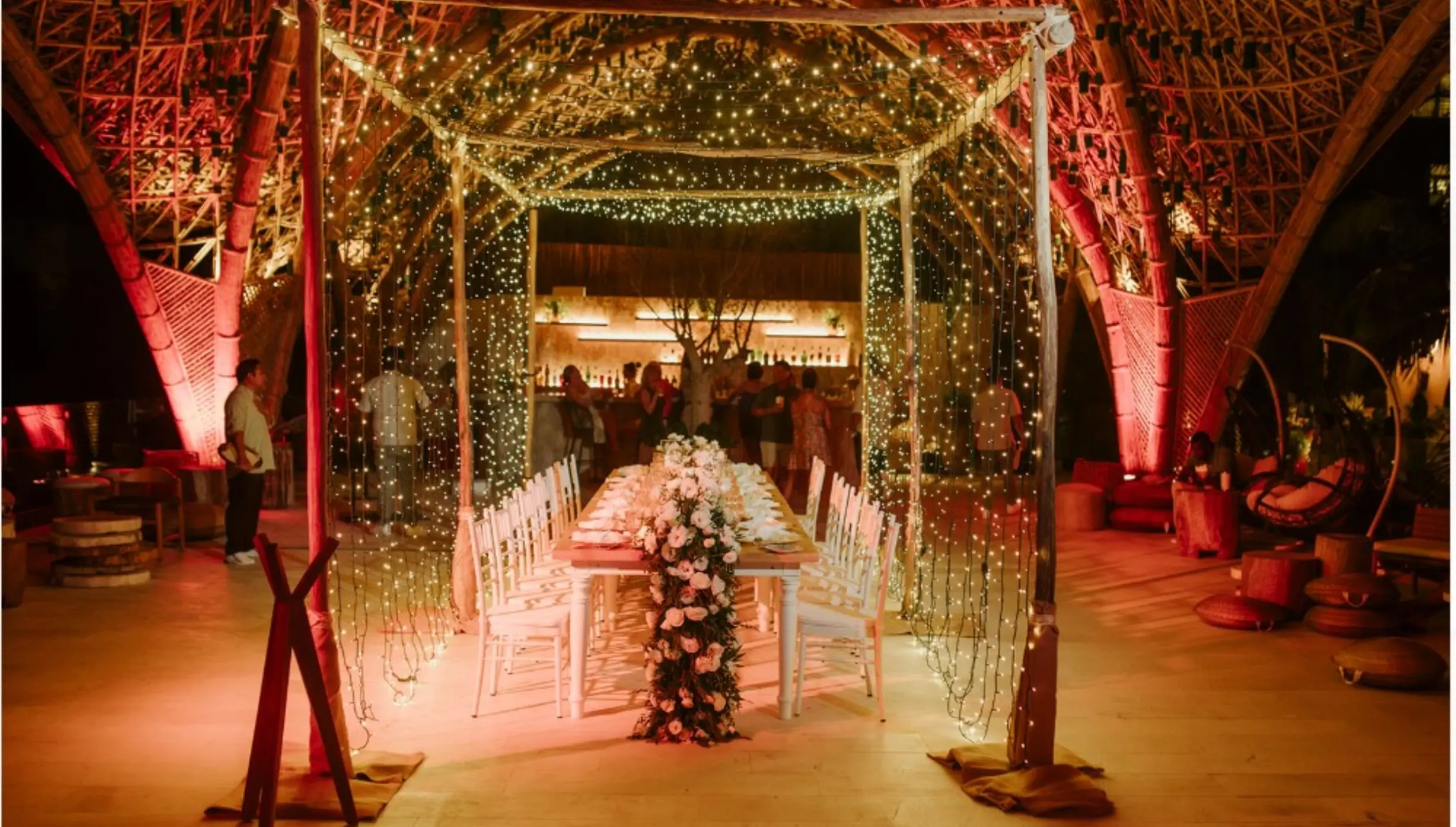 temple venue reception setup at impression isla mujeres by secrets
