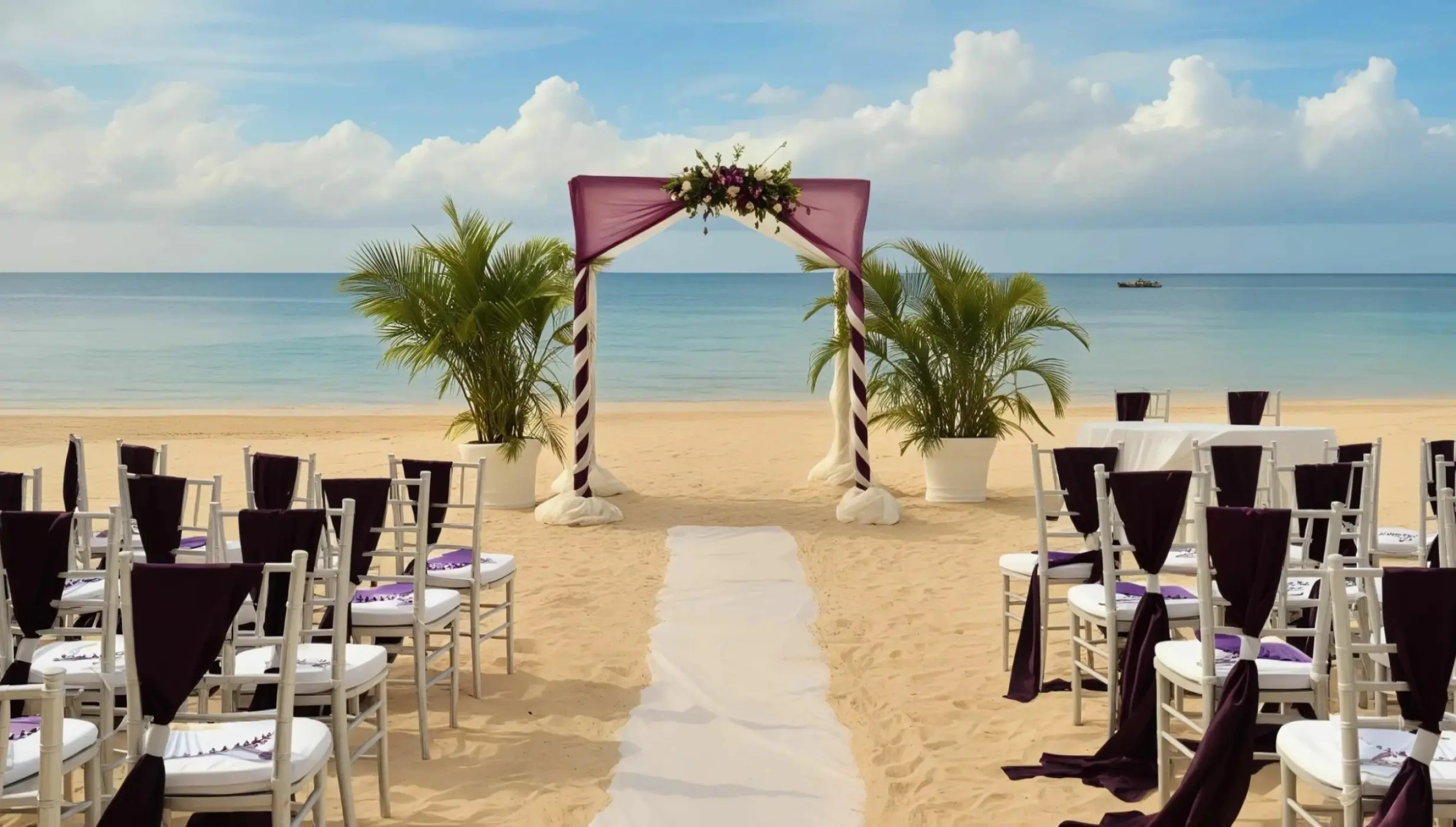 Beach front venue at JOIA Rose Hall by Iberostar