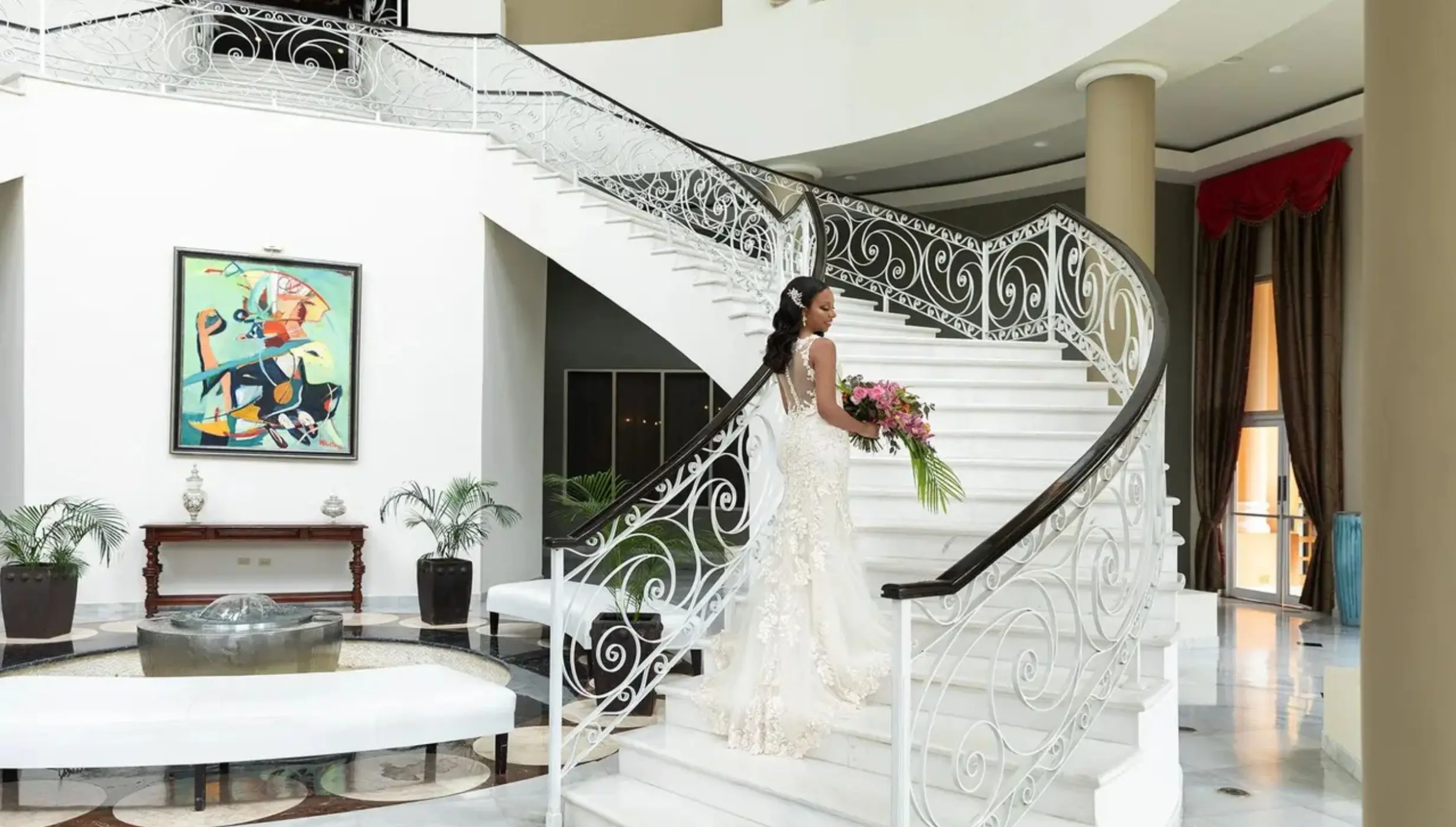 Grand Staircase venue at JOIA Rose Hall by Iberostar