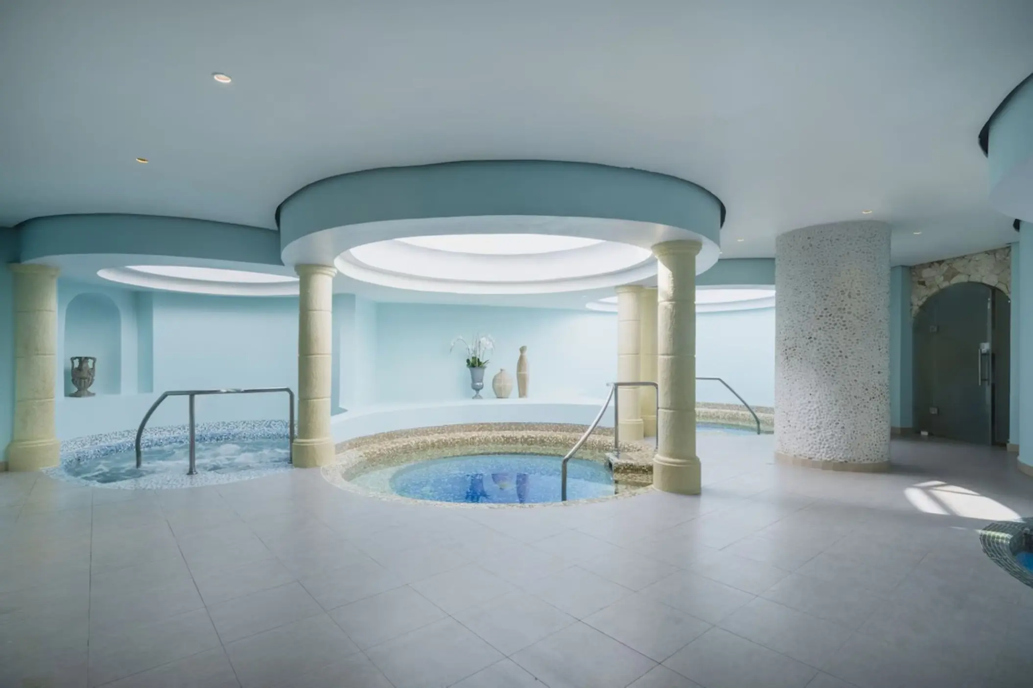 Indoor spa hydrotherapy pools at JOIA Rose Hall by Iberostar, Montego Bay