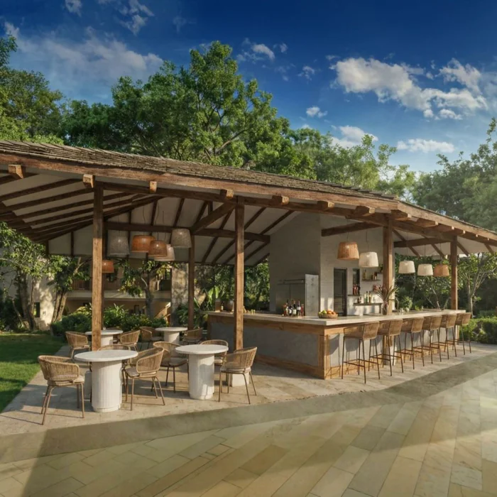 Green dome bar at JW Marriott Costa Elena
