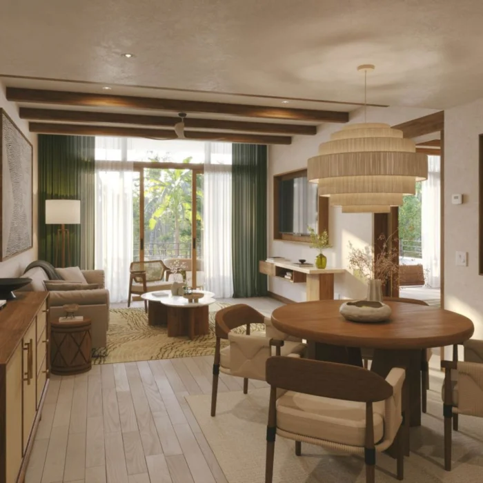 Living area of the master suite at JW Marriott Costa Elena