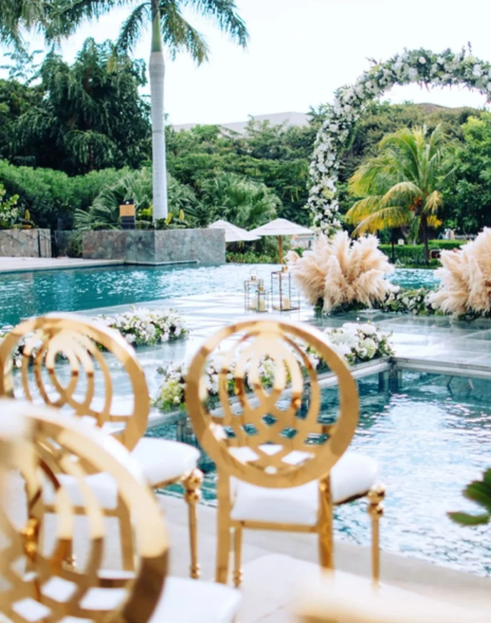 mirror pool venue at JW Marriott Costa Elena