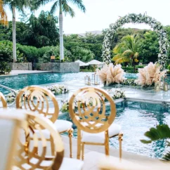 mirror pool venue at JW Marriott Costa Elena