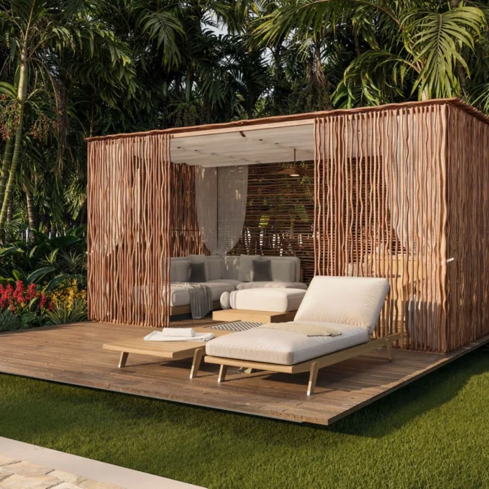 poolside cabana at JW Marriott Costa Elena