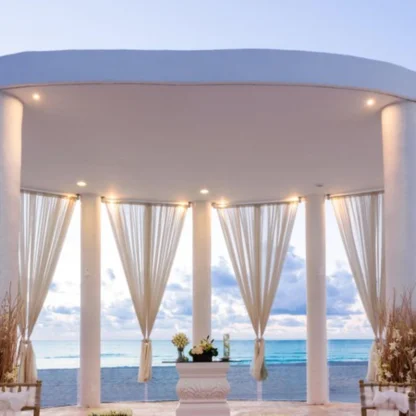 blanc gazebo venue at Le Blanc Spa Resort Cancun