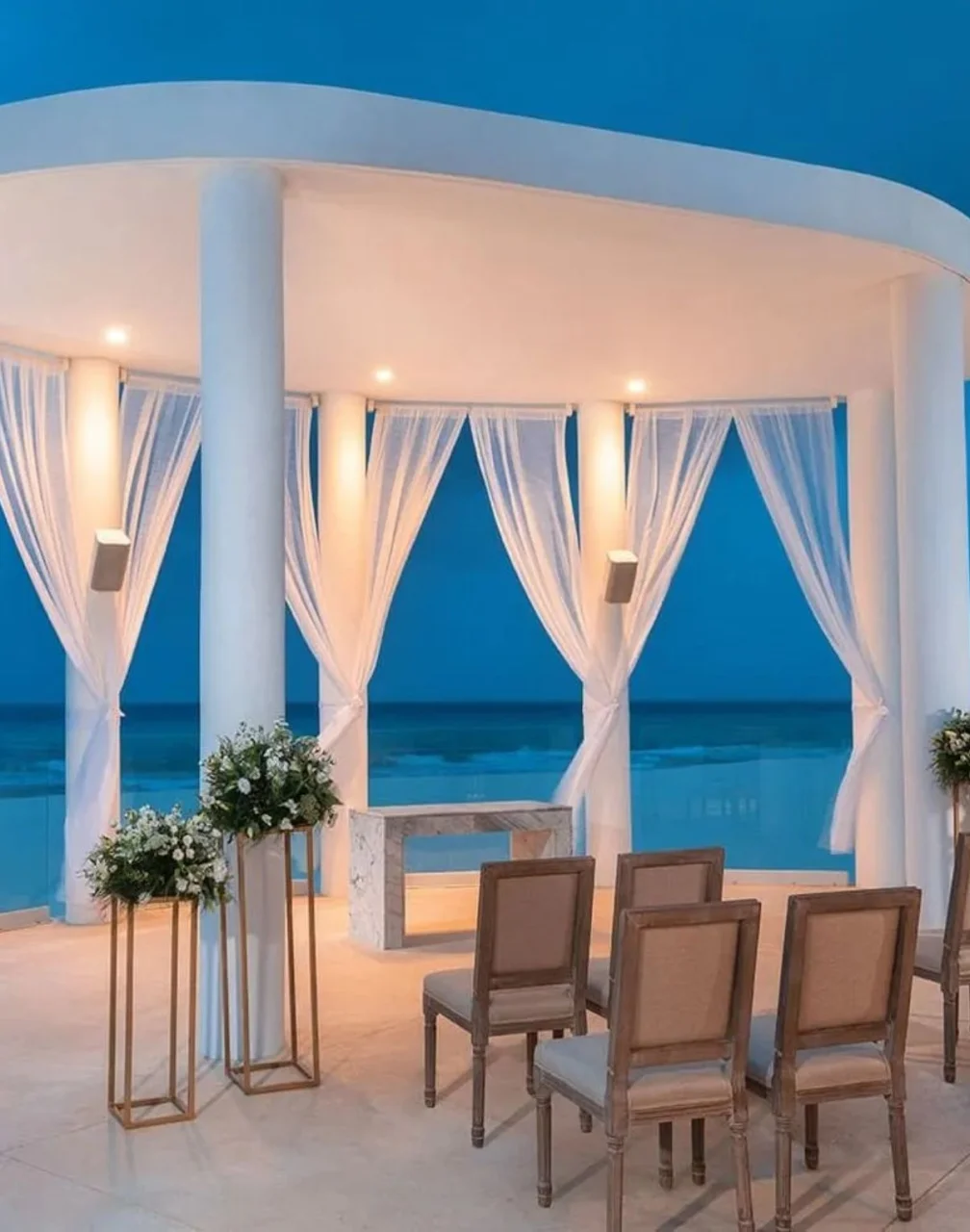 blanc gazebo venue at Le Blanc Spa Resort Cancun