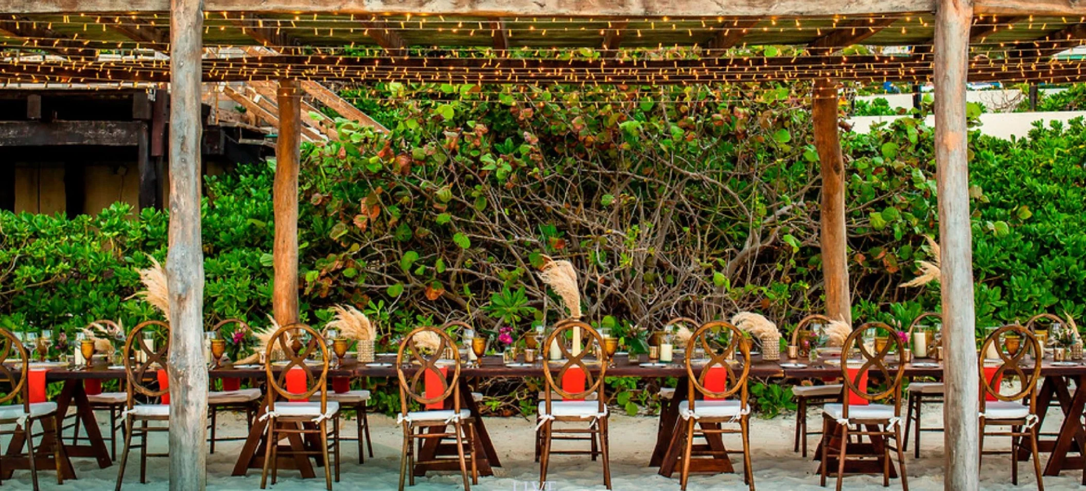 Pergola at South Beach venue at Live Aqua Cancun