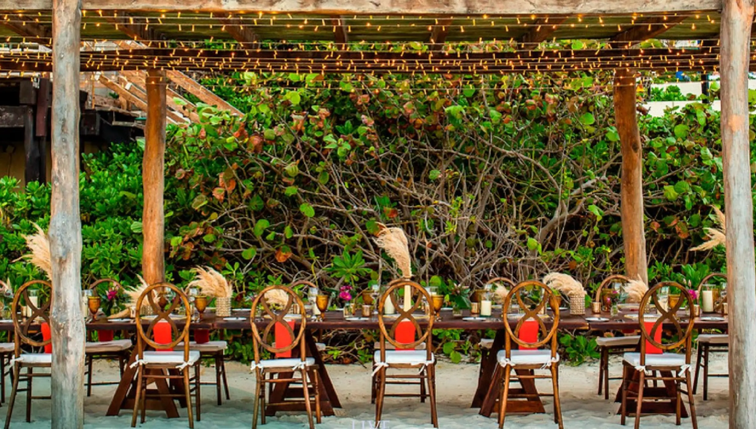Pergola at South Beach venue at Live Aqua Cancun