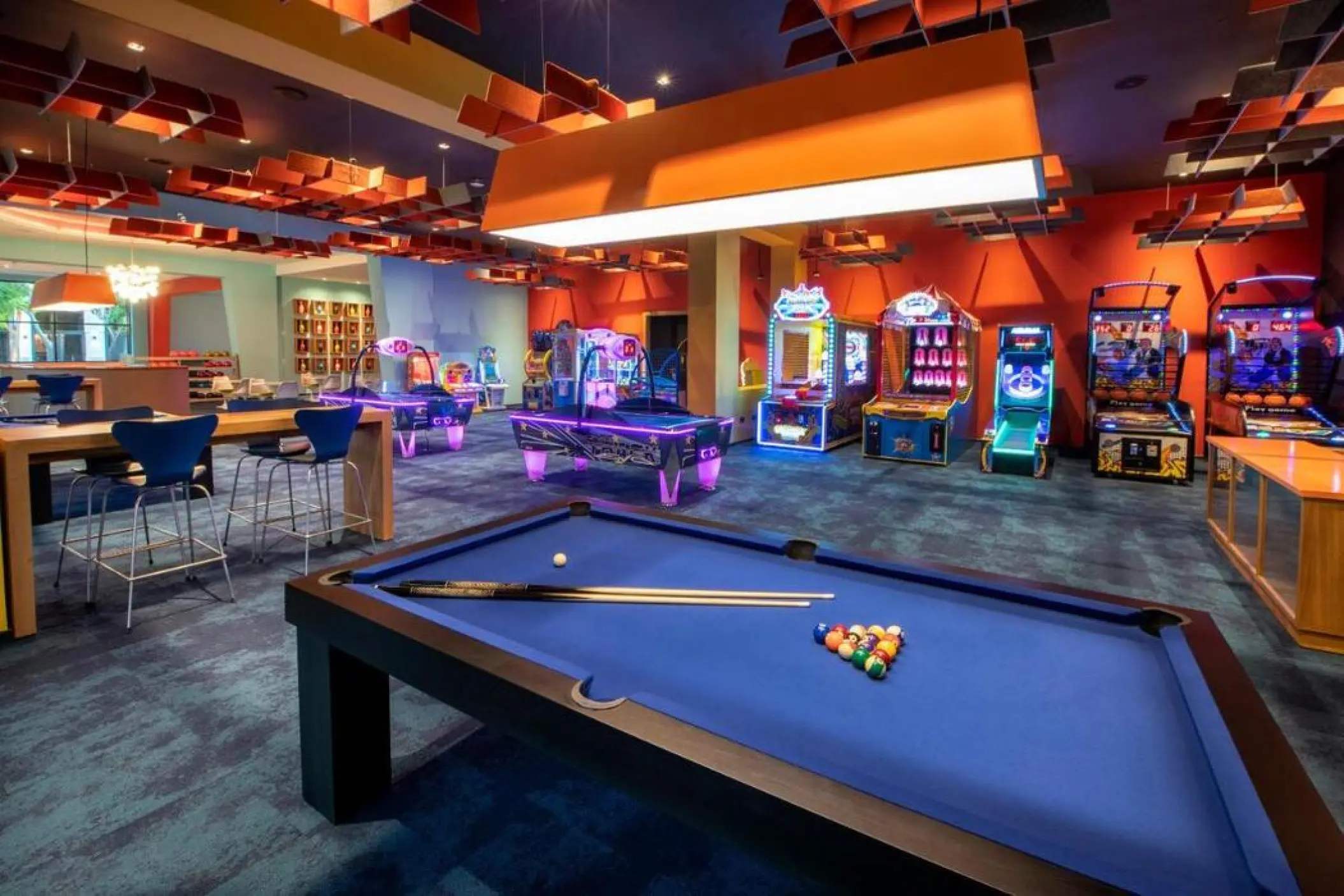 Pool table and arcade games at Lopesan Costa Bavaro, Punta Cana