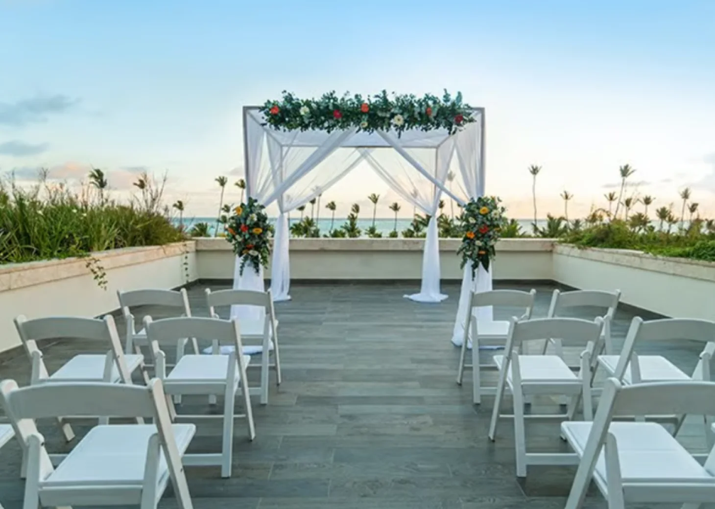 rooftop wedding venue at Lopesan Costa Bavaro Resort