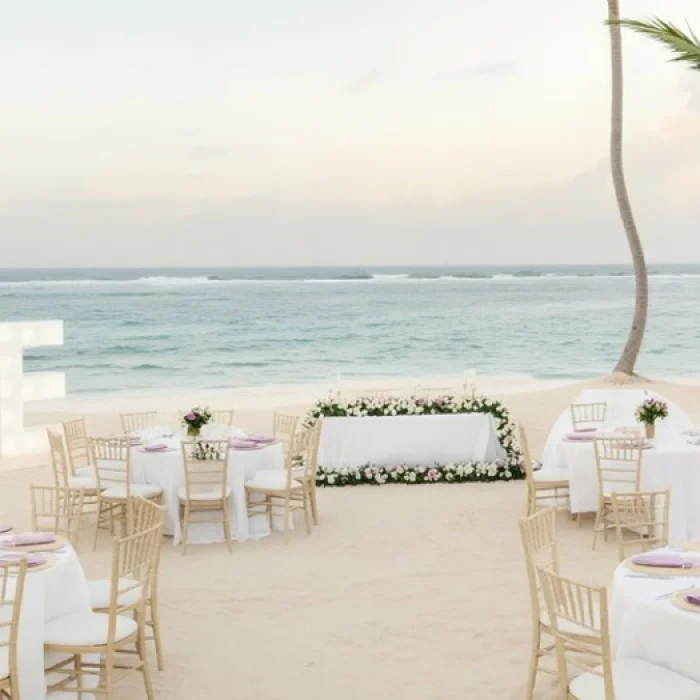 beach area venue at Majestic Colonial Punta Cana