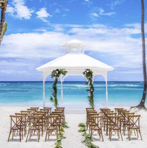 beach gazebo venue at Majestic Colonial Punta Cana