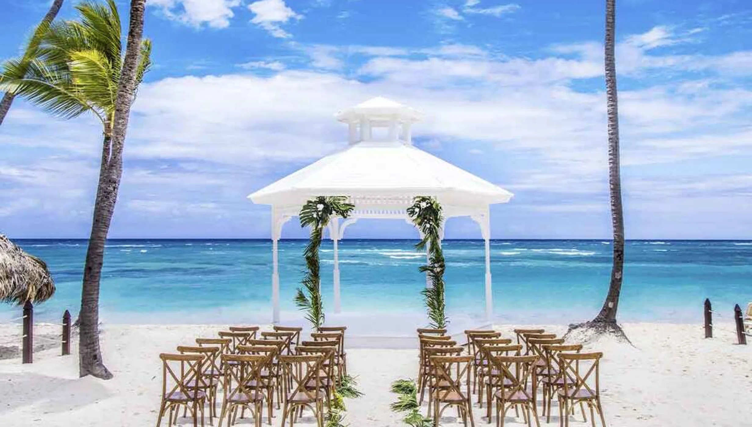 beach gazebo venue at Majestic Colonial Punta Cana