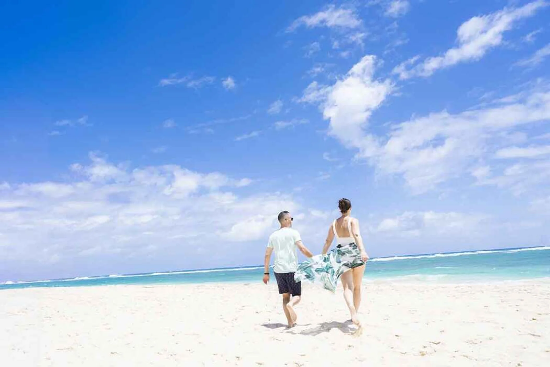 couple on the beach at Majestic Colonial Punta Cana