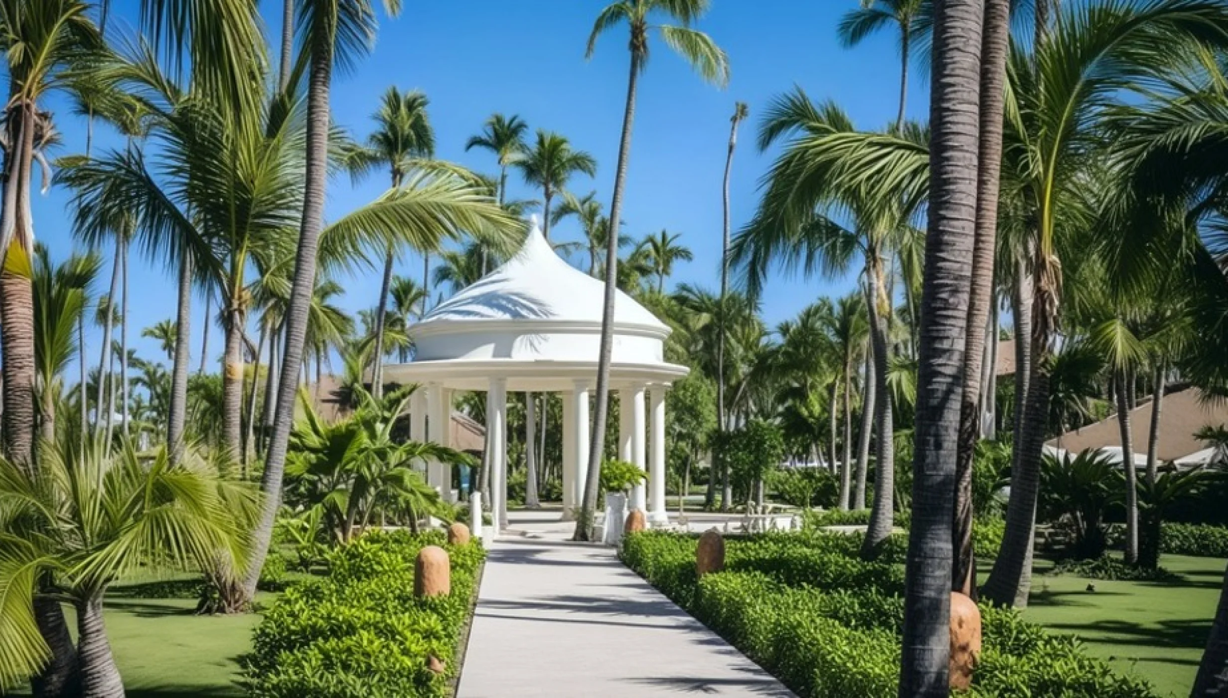 garden gazebo at Majestic Colonial Punta Cana