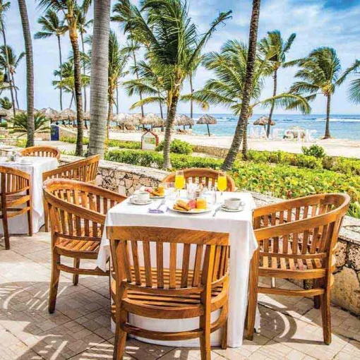 seaside restaurant at Majestic Colonial Punta Cana