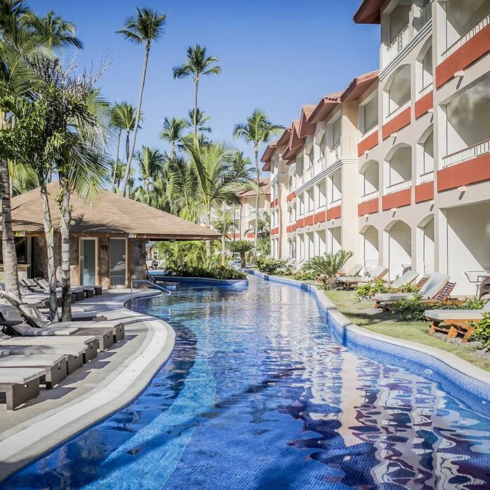 swim out suite exterior at Majestic Colonial Punta Cana