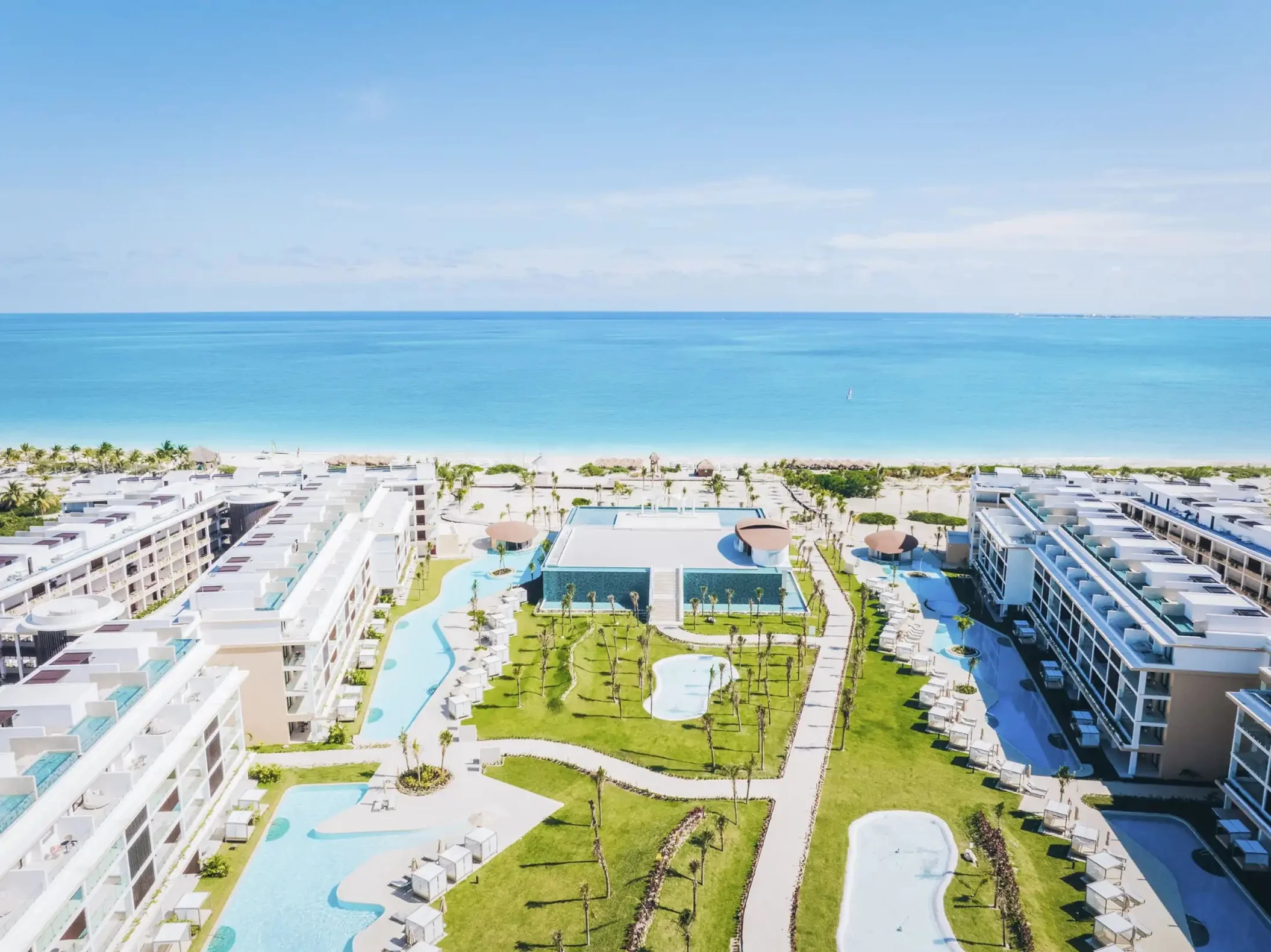 aerial view of majestic mirage costa mujeres