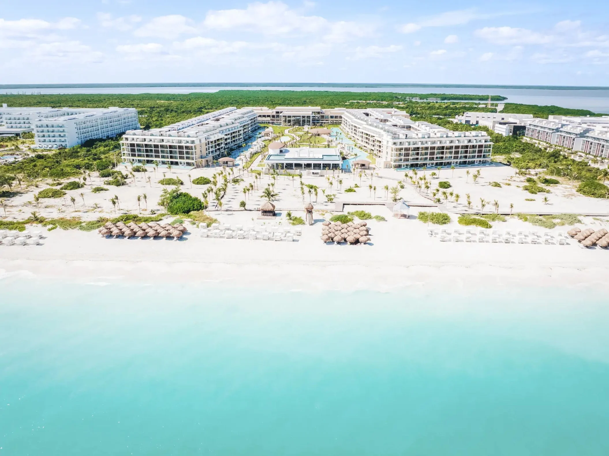 aerial view of majestic mirage costa mujeres