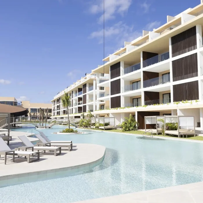 exterior of the suites at Majestic Mirage Costa Mujeres