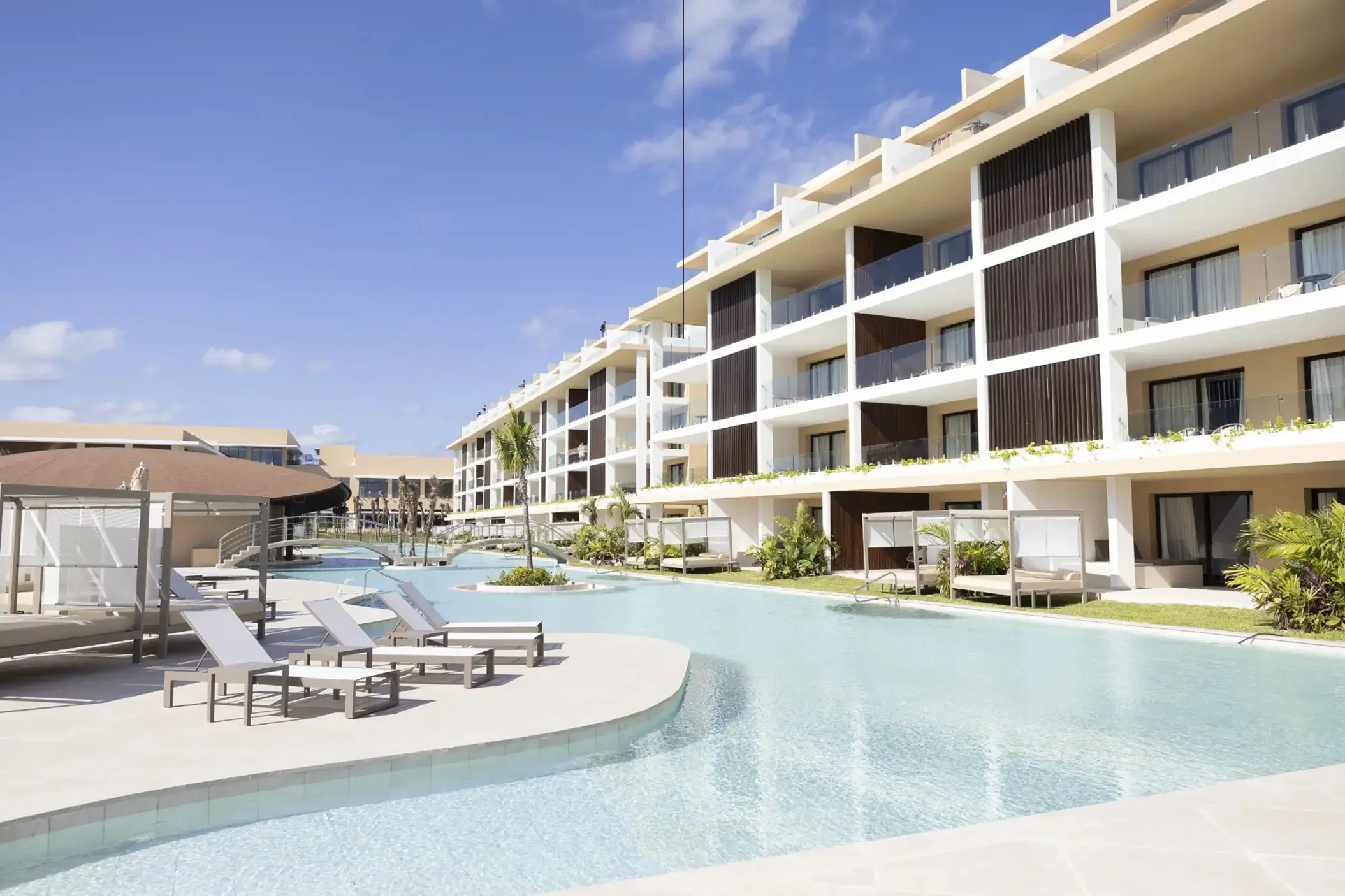 exterior of the suites at Majestic Mirage Costa Mujeres