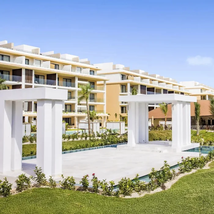 exterior of suites at Majestic Mirage Costa Mujeres