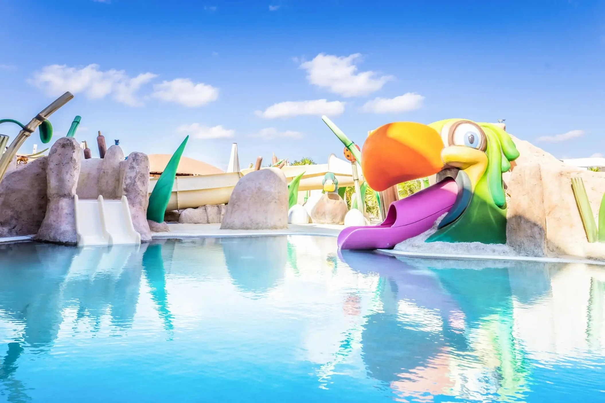 kids pool at Majestic Mirage Costa Mujeres with fun slides