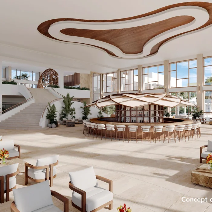lower lobby bar at Majestic Mirage Costa Mujeres