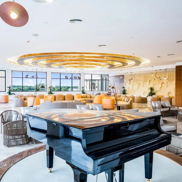 piano bar at Majestic Mirage Costa Mujeres