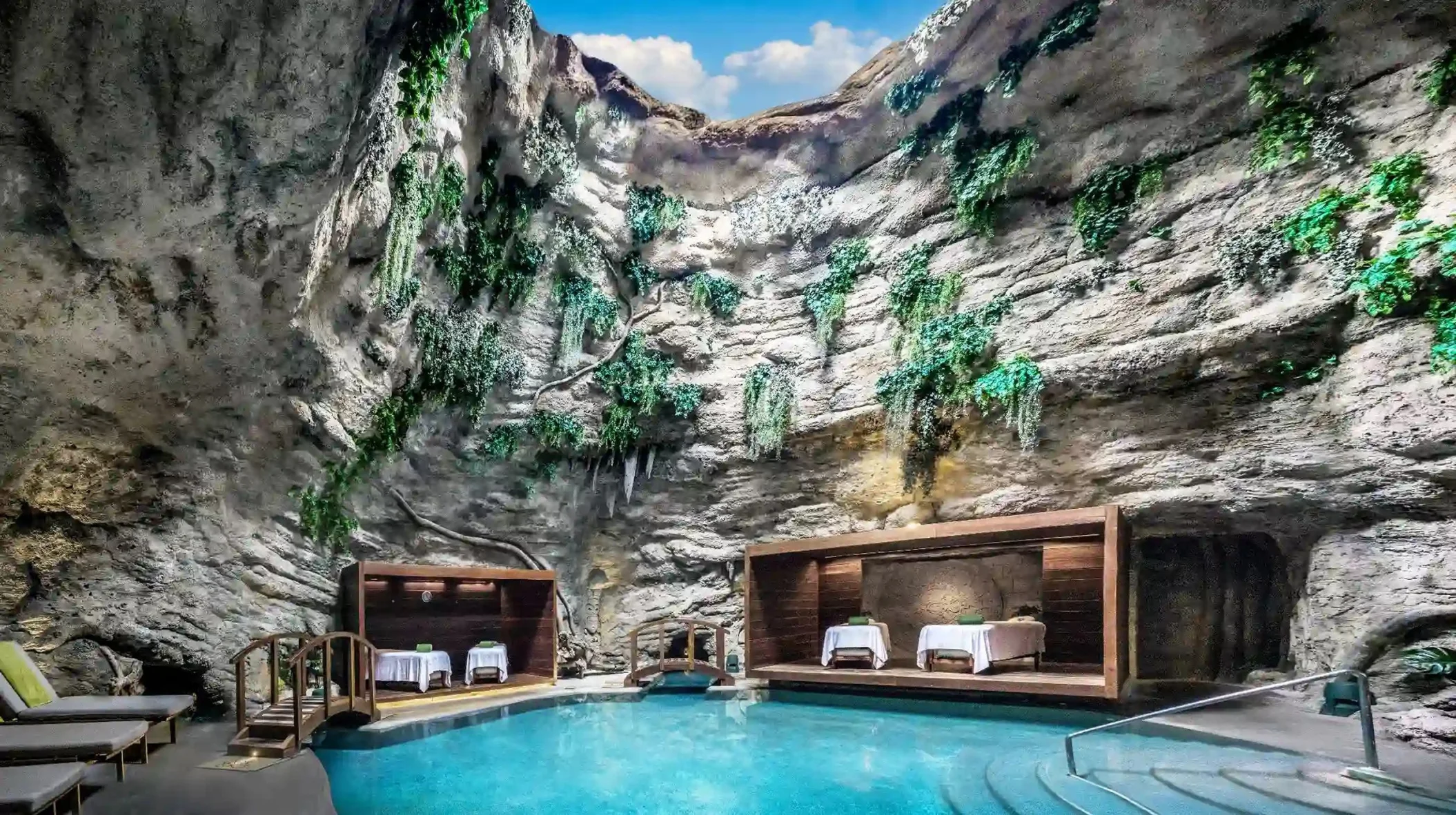 cenote-style spa at Majestic Mirage Costa Mujeres