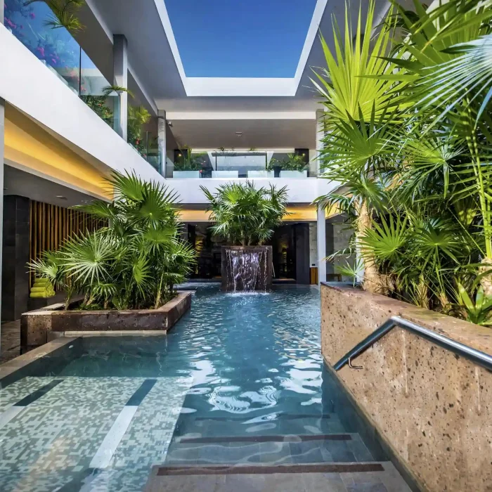 pool at the spa at Majestic Mirage Costa Mujeres