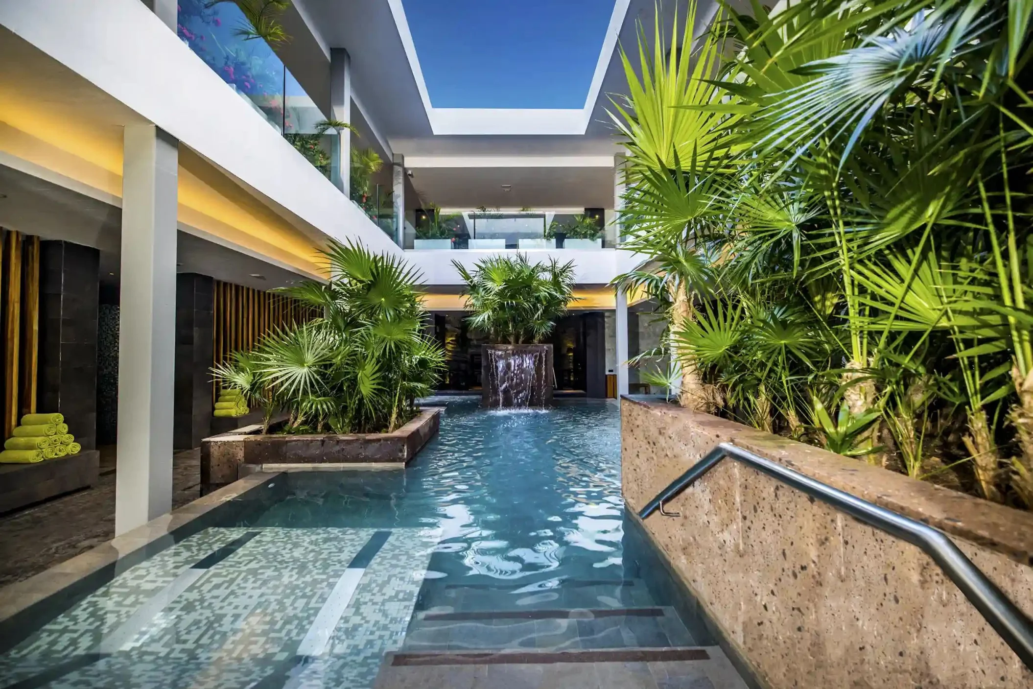 pool at the spa at Majestic Mirage Costa Mujeres