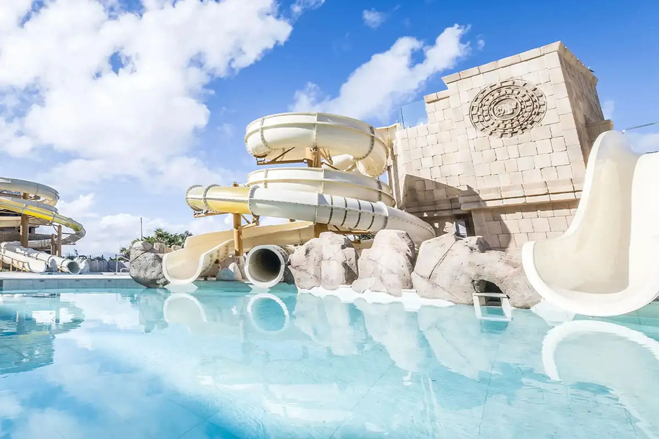 waterslides at Majestic Mirage Costa Mujeres