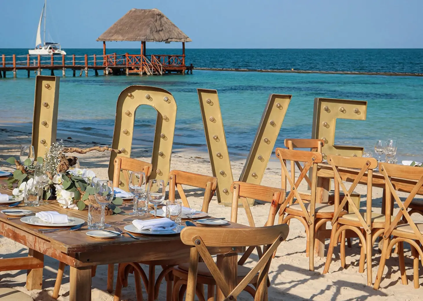 beach venue at Margaritaville Island Reserve Riviera Cancun