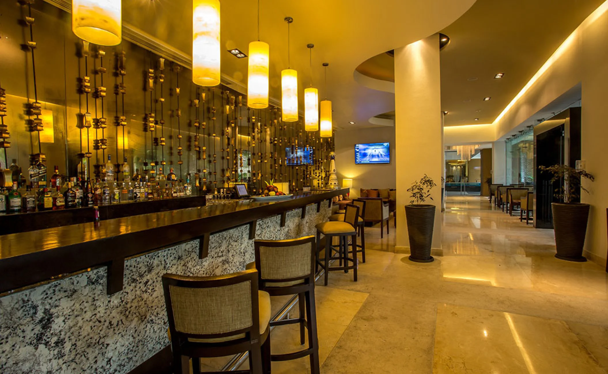 Brunello wine bar at Marival Distinct Luxury residences.