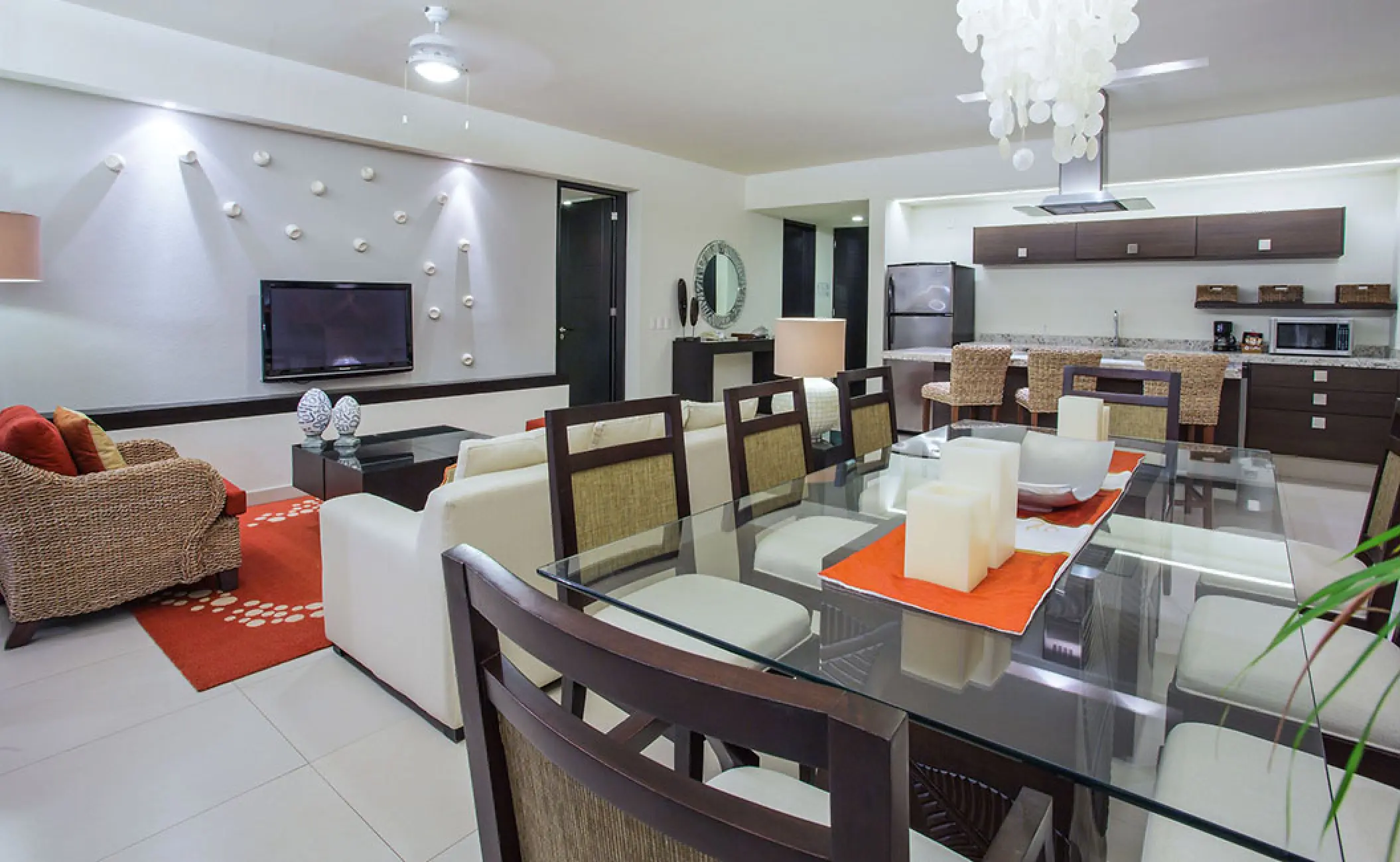 Marival Distinct luxury residence living and dining area, Puerto Vallarta