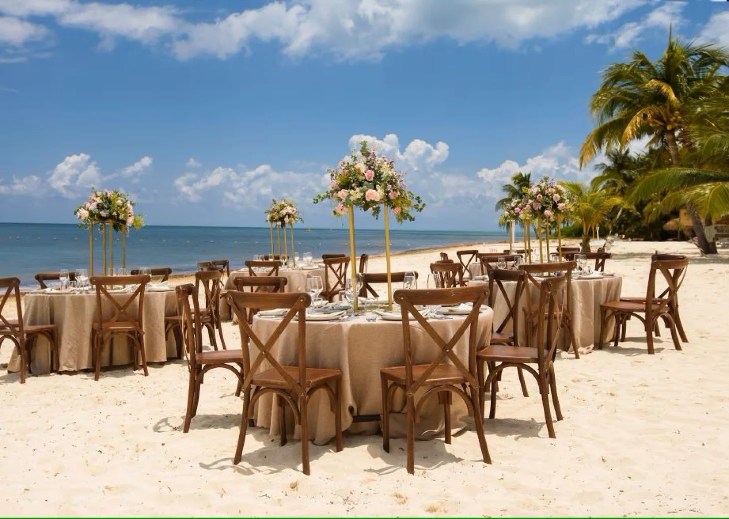 beach venue at melia cozumel