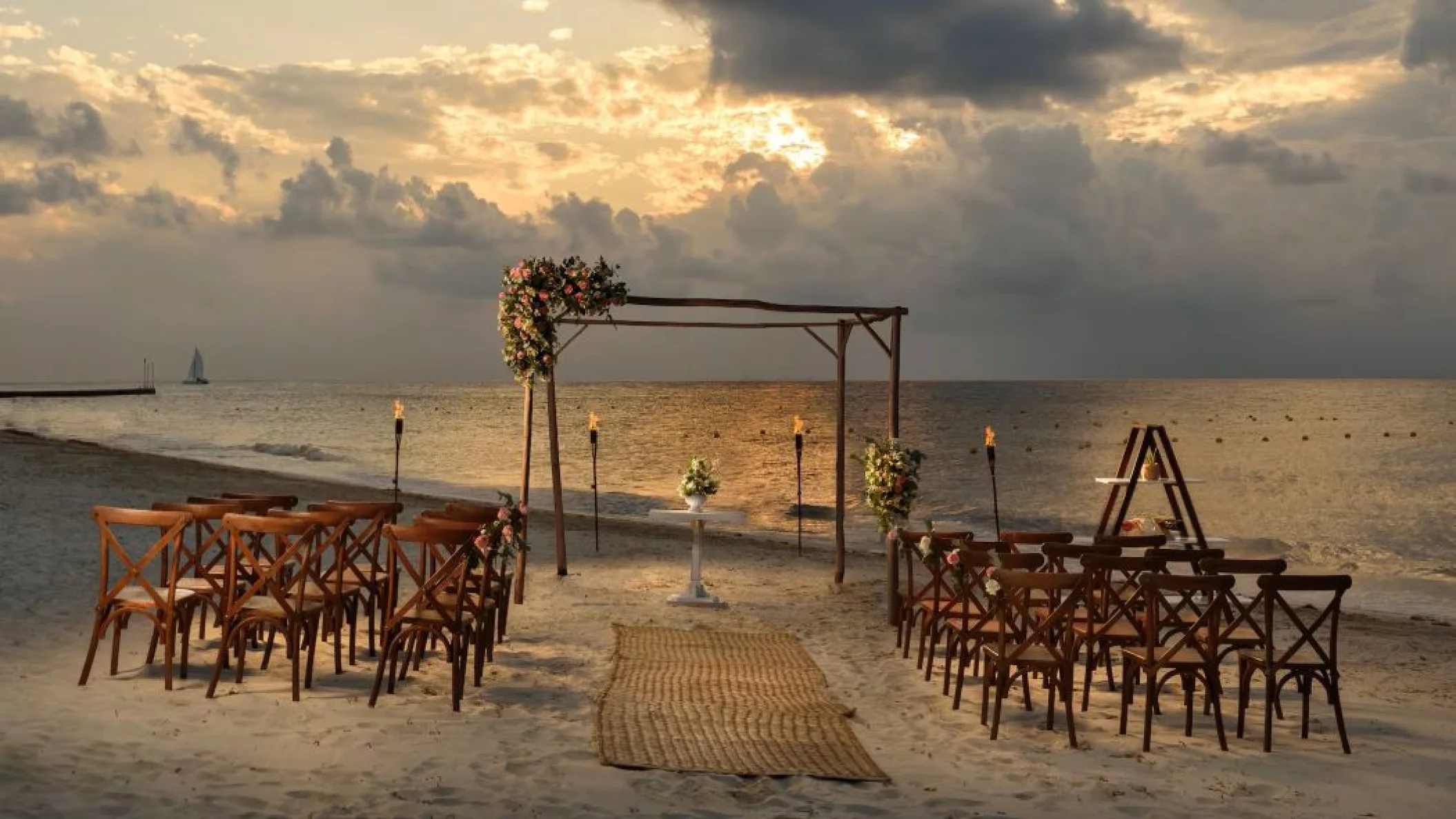beach wedding venue at melia cozumel