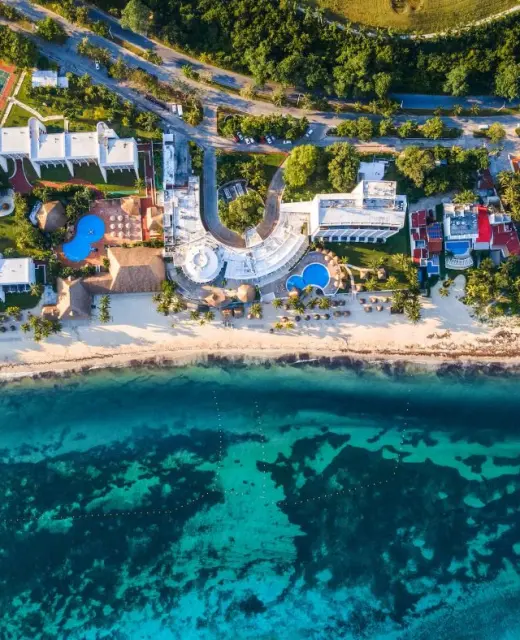 melia cozumel aerial view