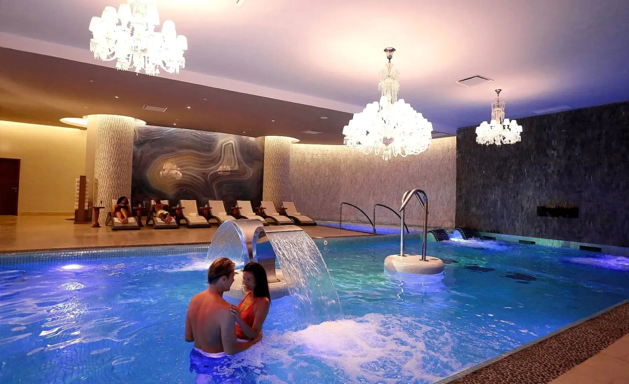 couple at the spa at Moon Palace Jamaica