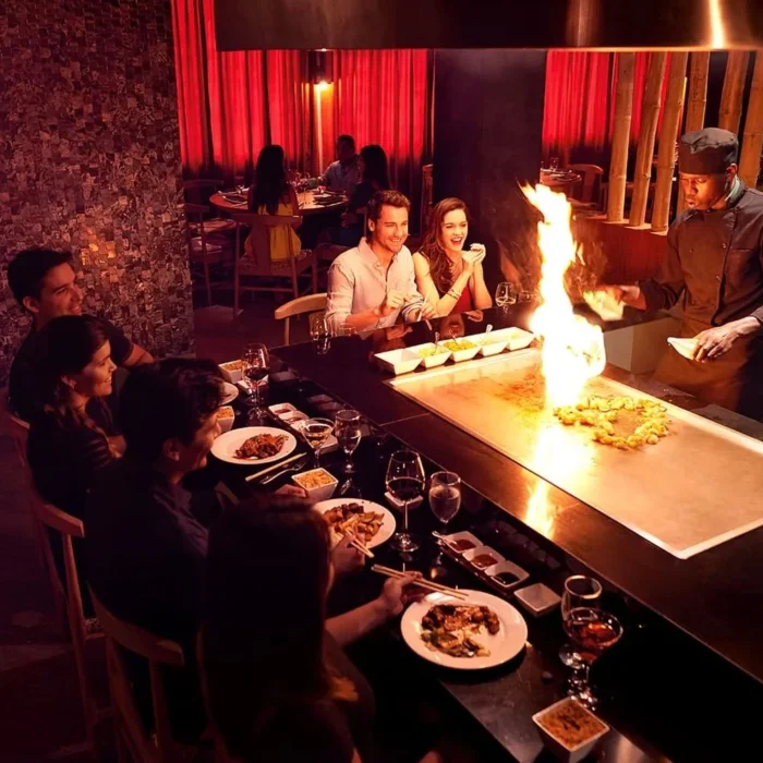 guests at the fuego restaurant at Moon Palace Jamaica