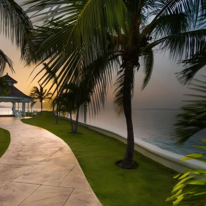 wedding venue and landscaped areas at Moon Palace Jamaica