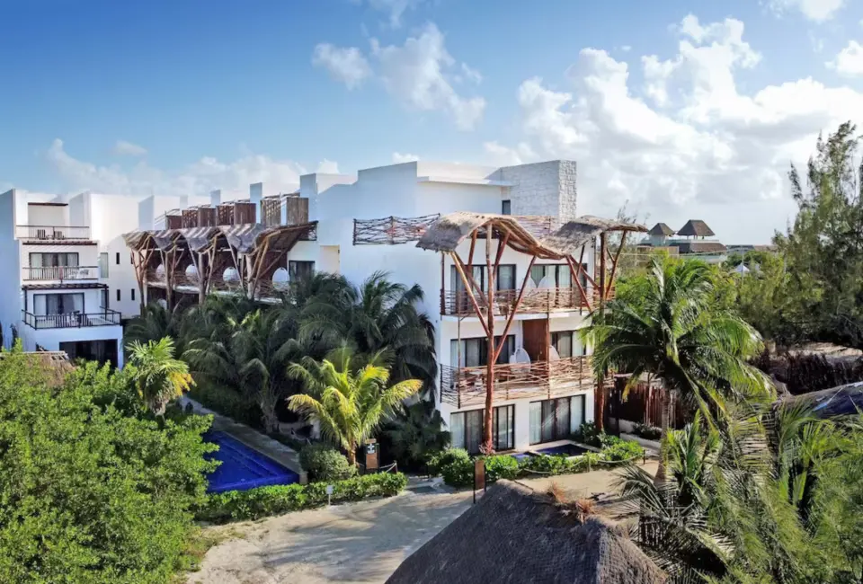 aerial view of Mystique Holbox by Royalton